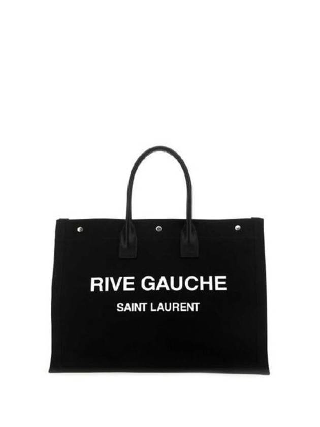 Rive Gauche Lino Legend Large Tote Bag Black - SAINT LAURENT - BALAAN 2