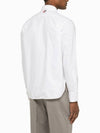 Men's Oxford Round Collar Narrow Fit Long Sleeve Shirt White - THOM BROWNE - BALAAN 3