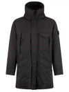 Opaque Nyoln Twill Down Parka Black - STONE ISLAND - BALAAN 2