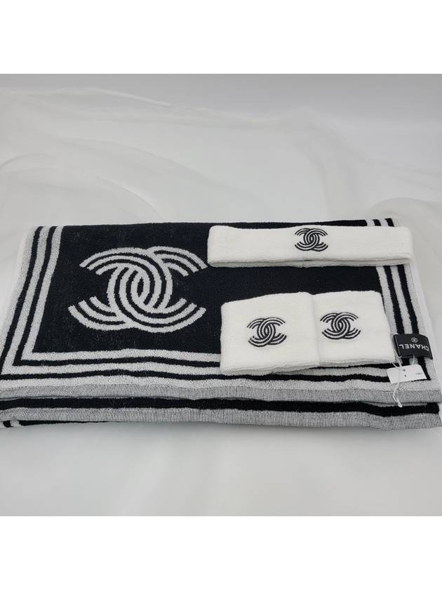 CC Logo Tennis Hairband Adae Towel 4pcs Set AA9752B 15241 NT920 - CHANEL - BALAAN 3