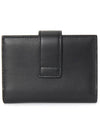 Hug Two-Tone Card Wallet Black - SALVATORE FERRAGAMO - BALAAN 3