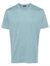 Cotton Crew Neck Short Sleeve T-Shirt Green - TOM FORD - BALAAN 2