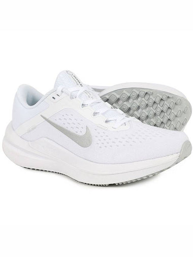 Air Winflo 10 Low Top Sneakers Metallic Silver White - NIKE - BALAAN 1