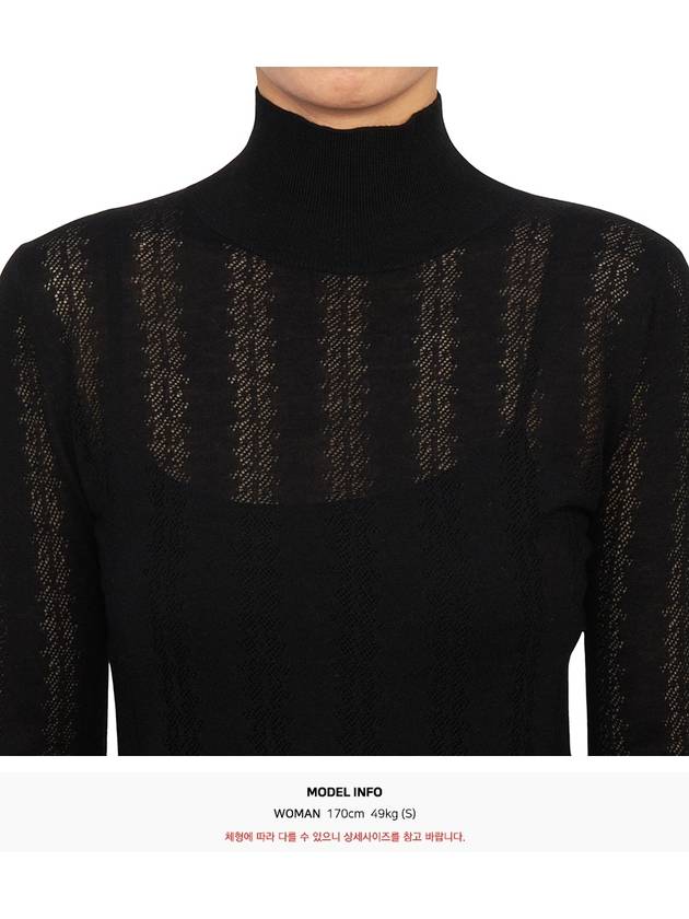 Zenica High Neck Knit Top Black - MAX MARA - BALAAN 6