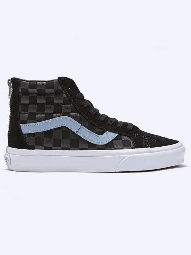 Sk8-Hi Tonal Check Reissue Zip High Top Sneakers Grey Black - VANS - BALAAN 1