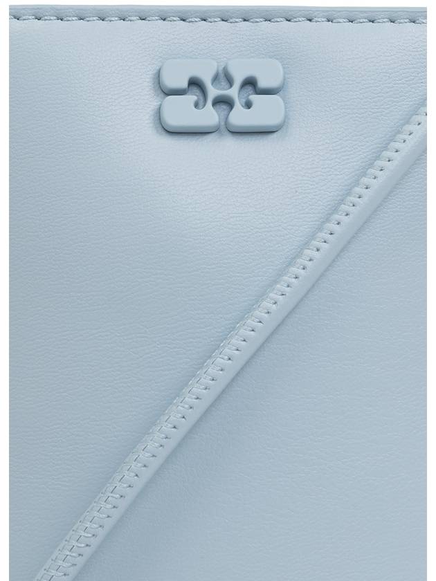 Ganni Shoulder Bag With Logo, Women's, Light Blue - GANNI - BALAAN 6