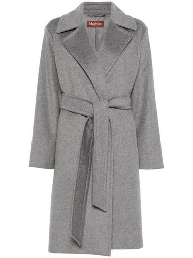 Tigre Wool Wrap Single Coat Grey - MAX MARA - BALAAN 1