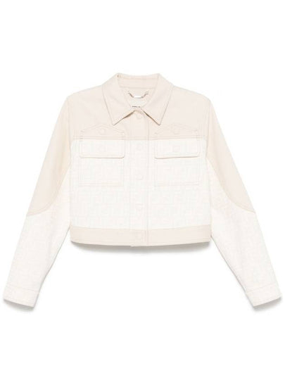 FF Blouson Jean Denim Jacket White - FENDI - BALAAN 2