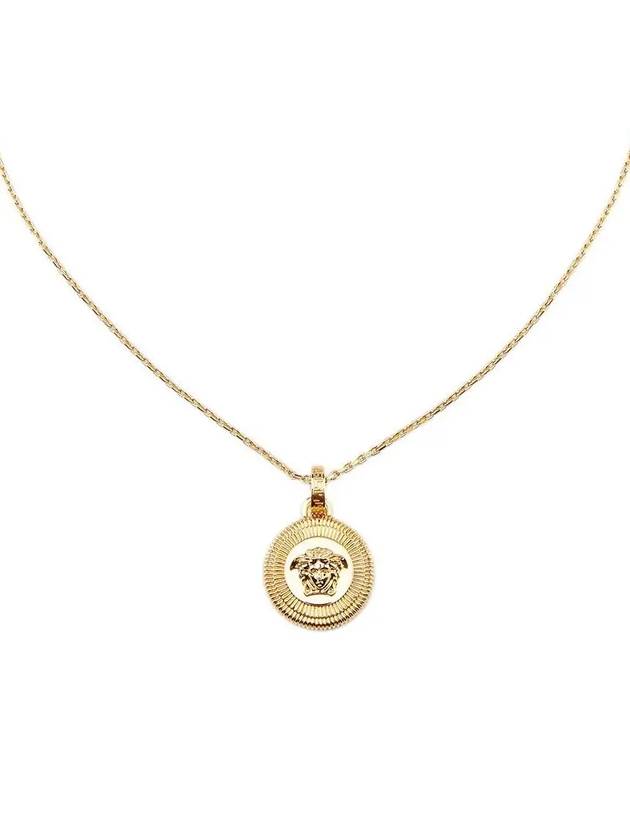 Medusa Pendant Necklace Gold - VERSACE - BALAAN.