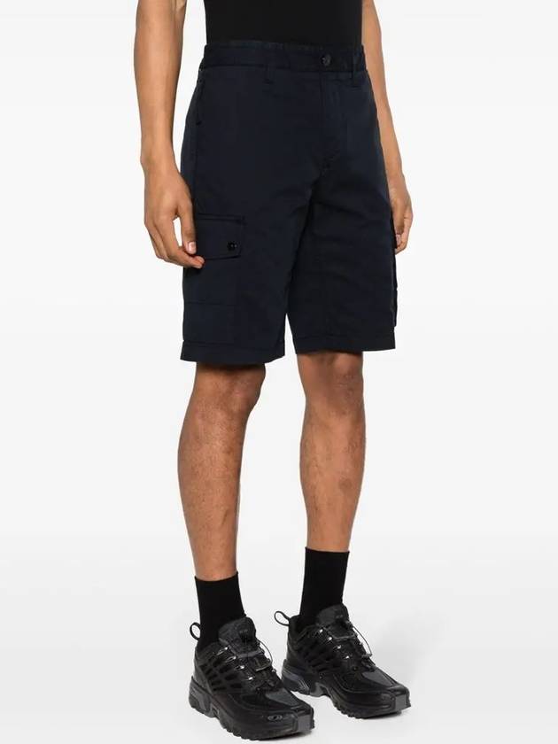 Wappen Cargo Bermuda Shorts Navy - STONE ISLAND - BALAAN 4