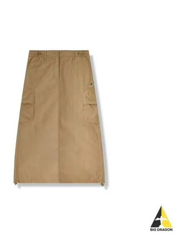 Women s Nylon Cargo Skirt 8111 Beige - KANGOL - BALAAN 1