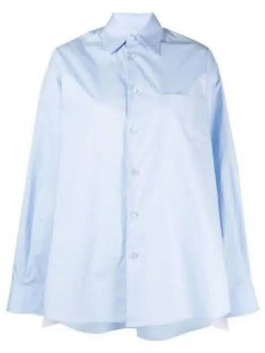 Panel Detail Double Maxi Shirt Light Blue - MAISON MARGIELA - BALAAN 2