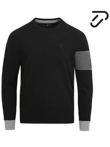 Signature Logo Sweater IPM3WSW621 BK - IJP DESIGN - BALAAN 1