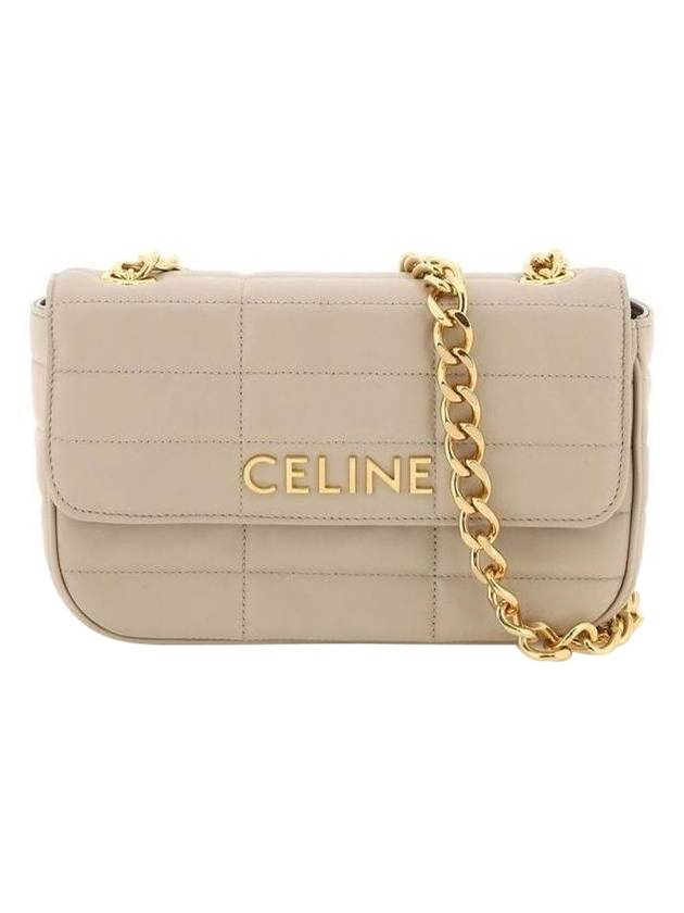 gold monochrome matelass? shoulder bag trench - CELINE - BALAAN.