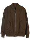 Thule Cotton Reversible Bomber Jacket Dark Khaki Desert Mist - LORO PIANA - BALAAN 3