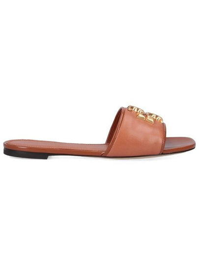 Logo Eleanor Slippers Brown - TORY BURCH - BALAAN 2