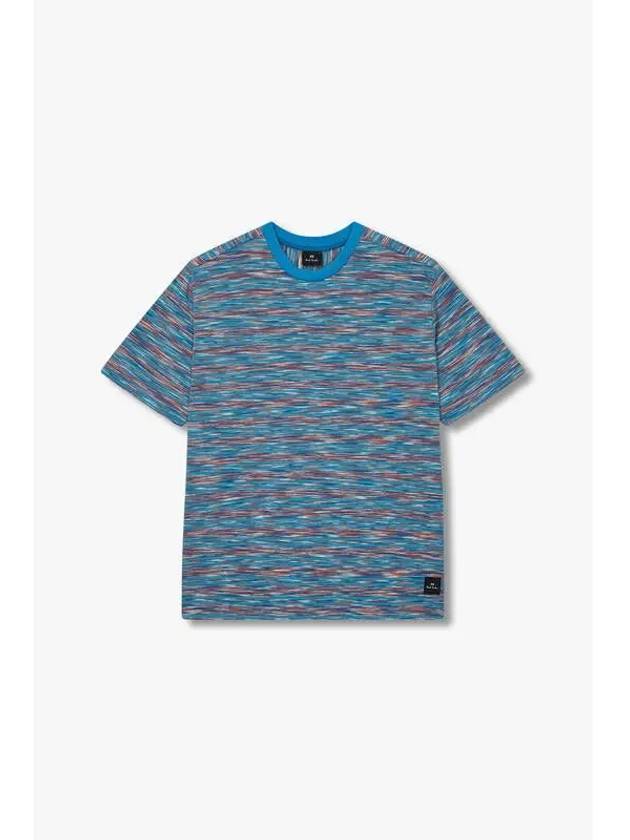 PS multi stripe pattern t shirt blue - PAUL SMITH - BALAAN 1