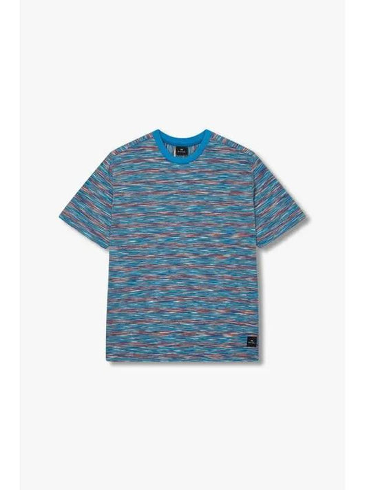 PS multi stripe pattern t shirt blue - PAUL SMITH - BALAAN 1