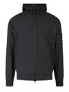 Soft Shell R Technology Nylon Hood Jacket Black - STONE ISLAND - BALAAN 2