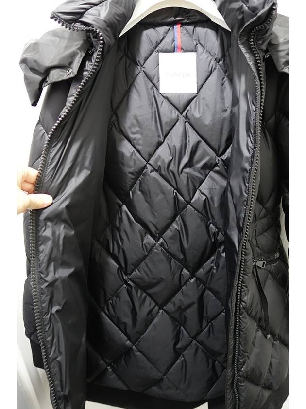 VERRERIE Quilted Ruffle Hood Long Padding - MONCLER - BALAAN 9