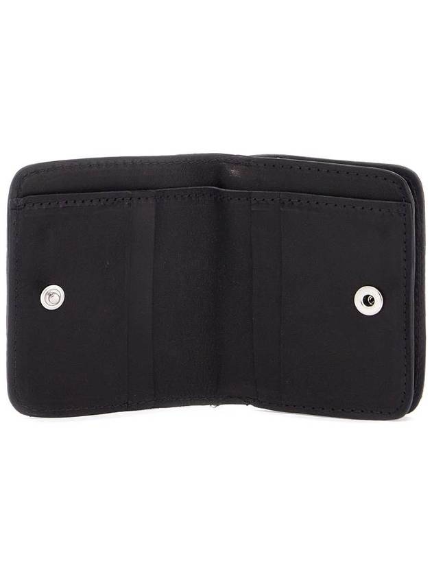 black kangaroo leather wallet for men with snap closure and compartments - GUIDI - BALAAN 2