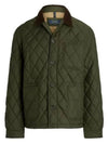 Diamond Quilted Jacket Khaki - POLO RALPH LAUREN - BALAAN 2