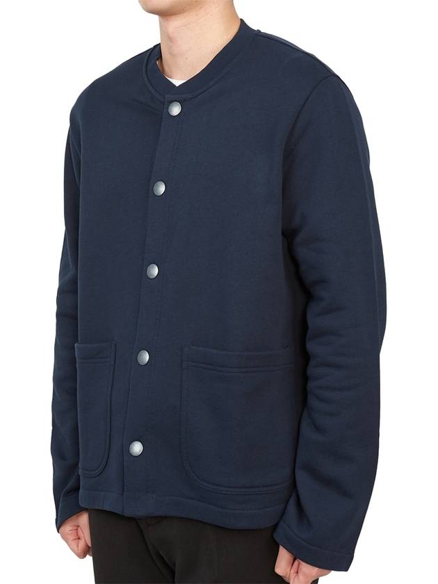 Men's Stevie Cardigan Dark Navy - A.P.C. - BALAAN 4