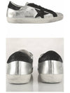 Black Tab Leather Superstar Low Top Sneakers Silver - GOLDEN GOOSE - BALAAN 5