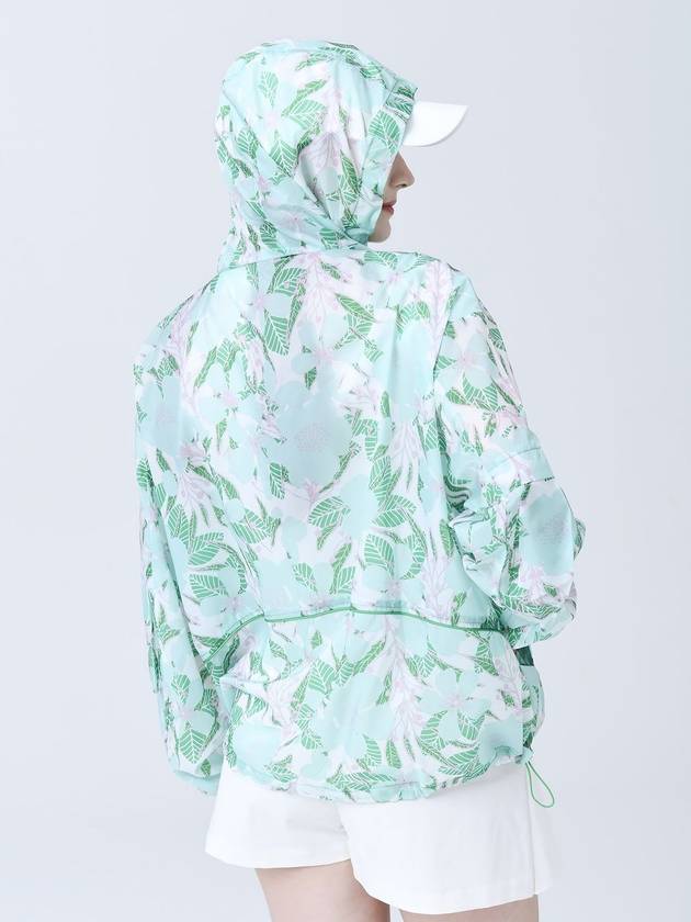 UV Protection Functional Material Floral Green Print Wind Jumper DO3242WB005 3 - DOYOUKNOWMC GOLF WEAR - BALAAN 5