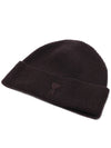 Men s Beanie Ami Alexandre Mattiussi Cashmere Hat Brown - AMI - BALAAN 6