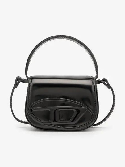 1DR Compact Mirrored Leather Shoulder Bag Black - DIESEL - BALAAN 2