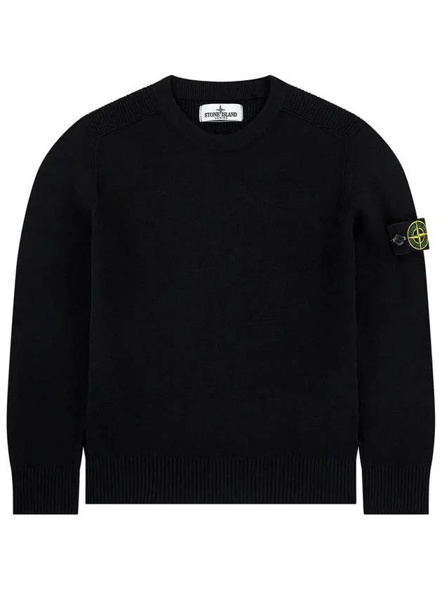 12th Anniversary Kids Waffen Crew Neck Knit Black 7316513A7 V0029 - STONE ISLAND - BALAAN 2