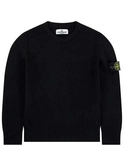 12th Anniversary Kids Waffen Crew Neck Knit Black 7316513A7 V0029 - STONE ISLAND - BALAAN 2