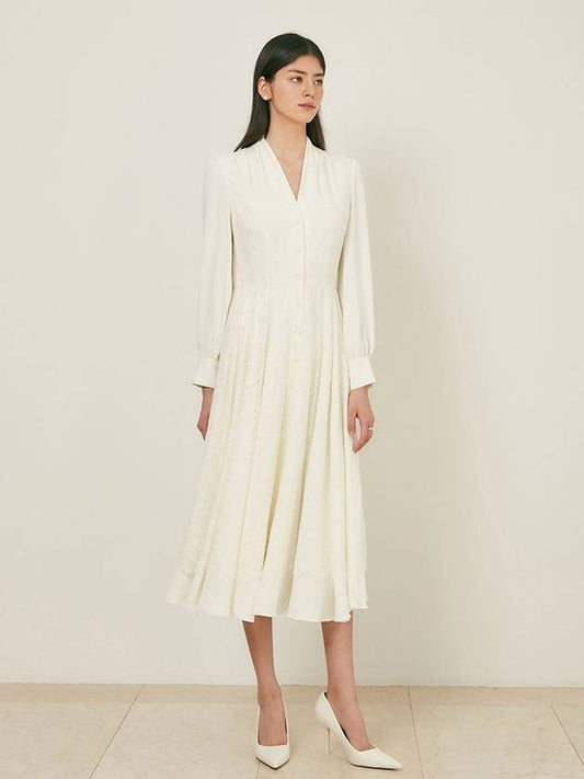 Alessandra ALESSANDRA Long Dress Ivory - AME - BALAAN 1