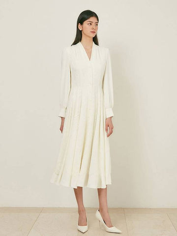 Alessandra Dress Ivory - AME - BALAAN 1