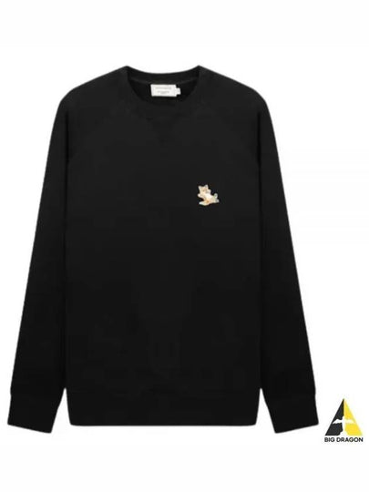 Chillax Fox Patch Classic Sweatshirt Black - MAISON KITSUNE - BALAAN 2