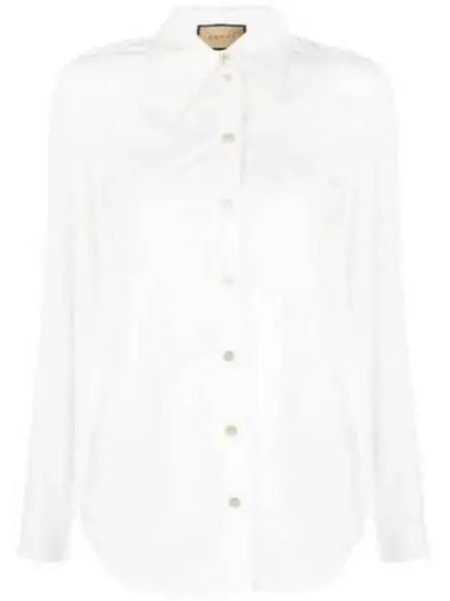 Cotton Shirt White - GUCCI - BALAAN 2