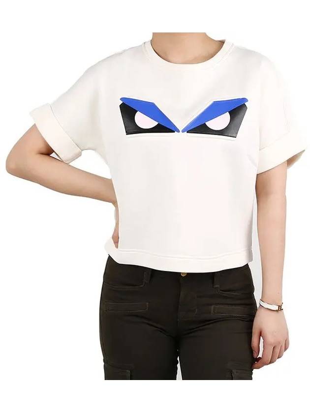 Monster Neoprene Short Sleeve Sweatshirt - FENDI - BALAAN 1