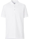 Enamel TB Logo Polo Shirt White - BURBERRY - 1