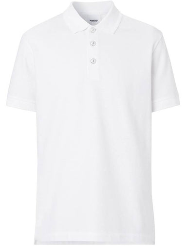 Enamel TB Logo Polo Shirt White - BURBERRY - BALAAN 1