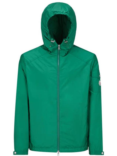 Etiache Rain Hooded Zip Up Emerald Green - MONCLER - BALAAN 2