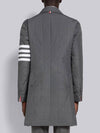 Men's 4 Bar Poly Twill Chesterfield Single Coat Grey - THOM BROWNE - BALAAN 4