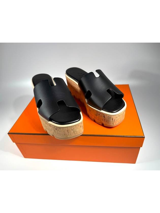 Eze 30 Calfskin Sandals Black - HERMES - BALAAN 4