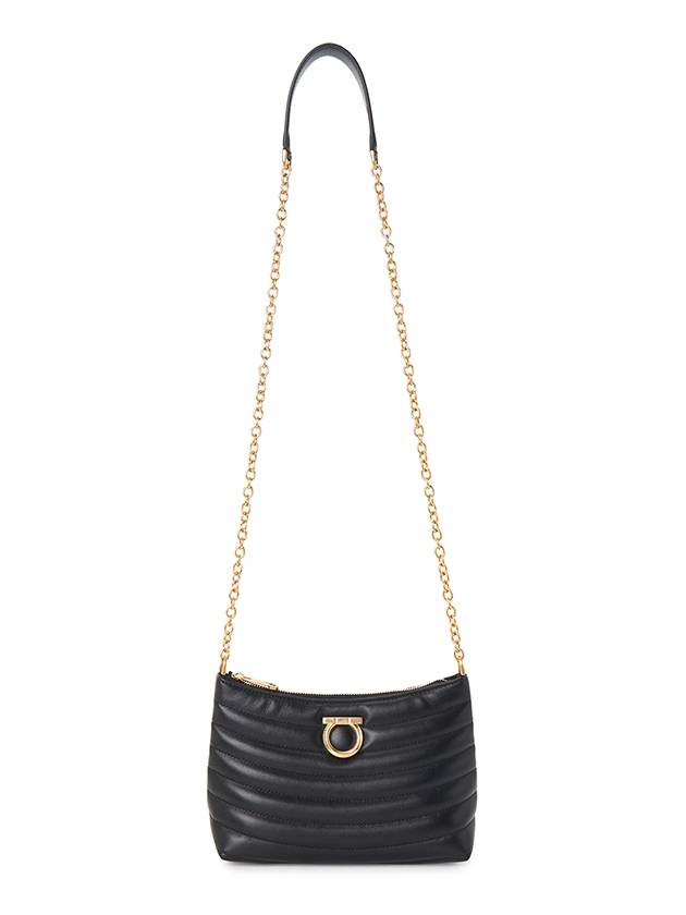 Chain Shoulder Bag Black - SALVATORE FERRAGAMO - BALAAN 7