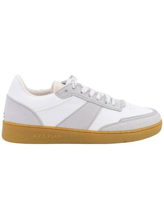 Pain Leather Low Top Sneakers White Caramel - A.P.C. - BALAAN 1