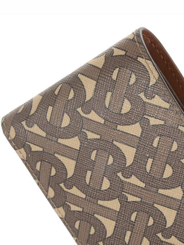 Monogram Print Bicycle Wallet Brown - BURBERRY - BALAAN 5