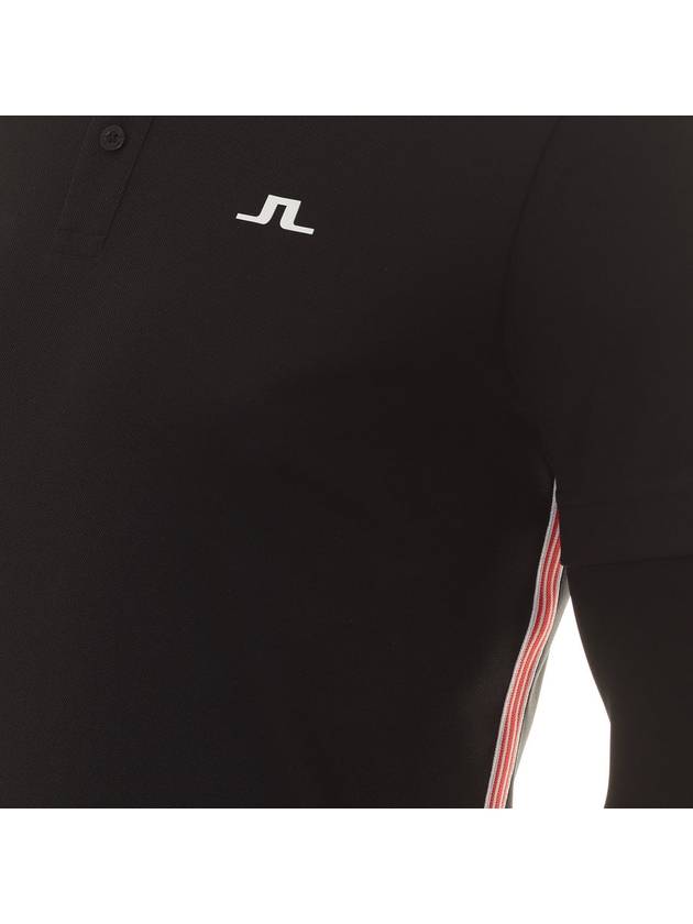 Liam Regular Fit Long Sleeve Polo Shirt Black - J.LINDEBERG - BALAAN 4