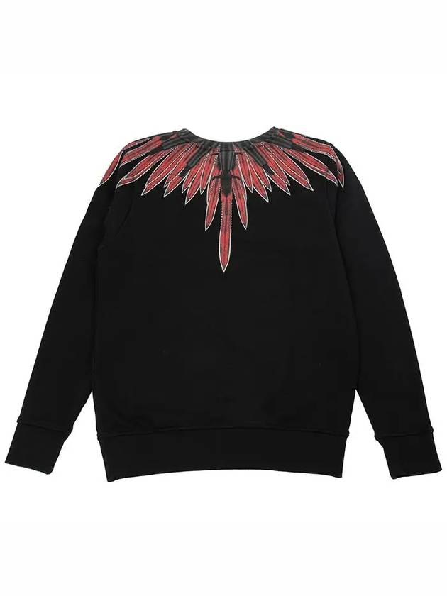 Marceloblon Red Wing Printing Sweatshirt Black - MARCELO BURLON - BALAAN 6