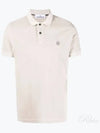 Men's Logo Patch Short Sleeve Polo Shirt Dove Grey - STONE ISLAND - BALAAN 2