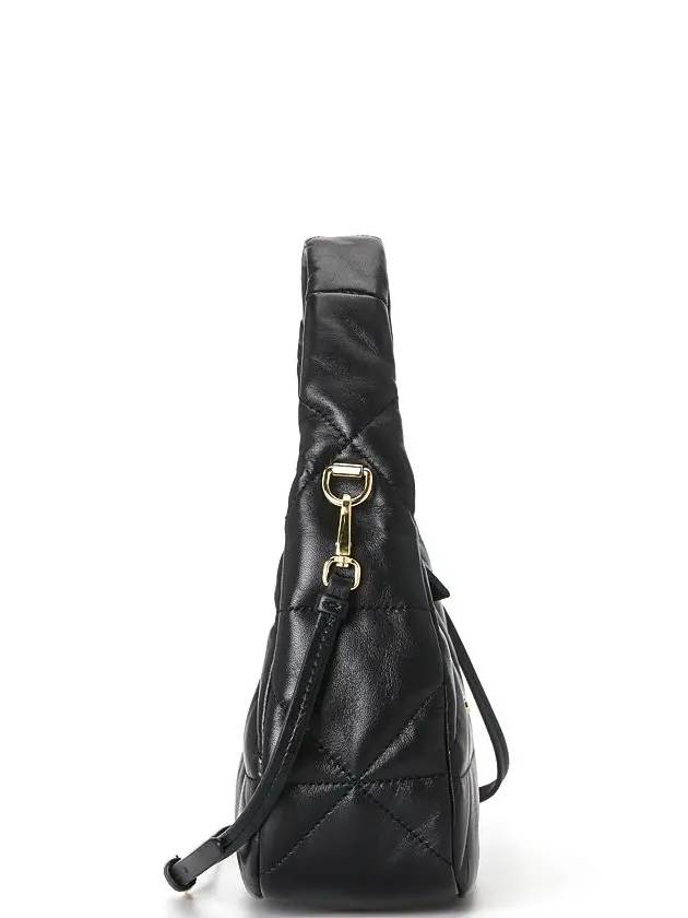 Nappa Leather Mini Bag with Topstitching Black - PRADA - BALAAN 3